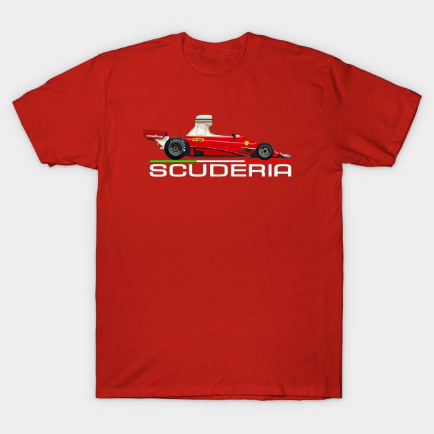 SCUDERIA F1 vintage Italian formula one car T-Shirt by Lefteris